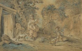 Jean–Baptiste Huet - Le dejeuner de la bassecourt.