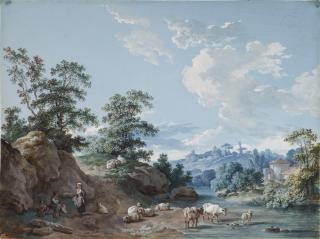 Jean Baptiste Huet - Pastoral Landscape