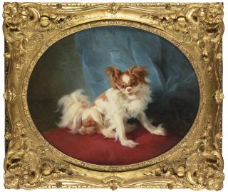 Jean-Baptiste Huet - Portrait Of A King Charles Spaniel