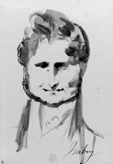 Jean-Baptiste Isabey - Caricature of Xavier de Meistre