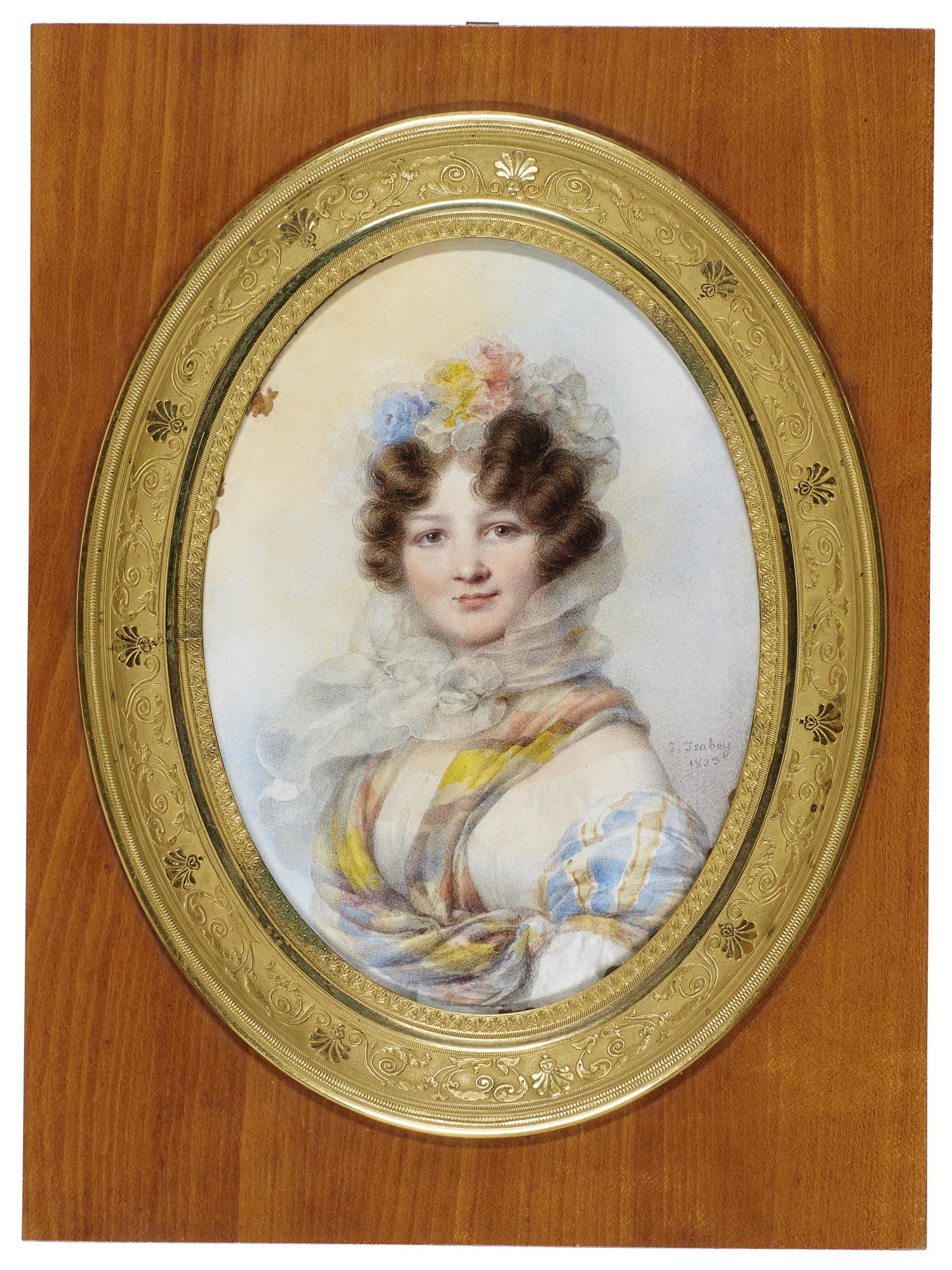 Jean-Baptiste Isabey - Portrait Of Madame Feydeau 