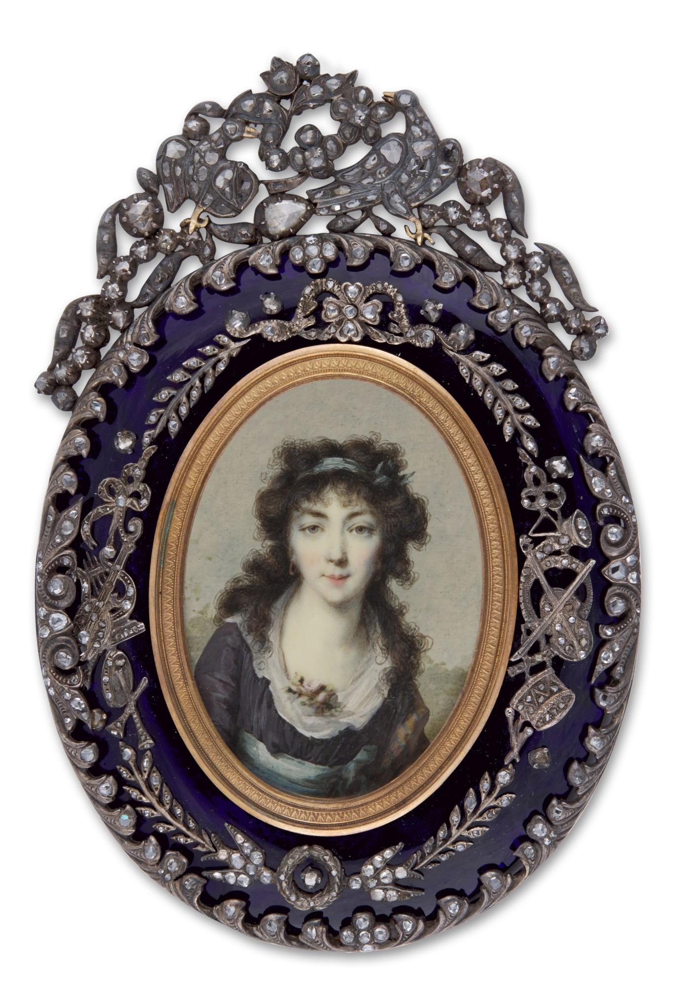 Jean-Baptiste Joseph Le Tellier - Portrait Of A Lady, Circa 1795