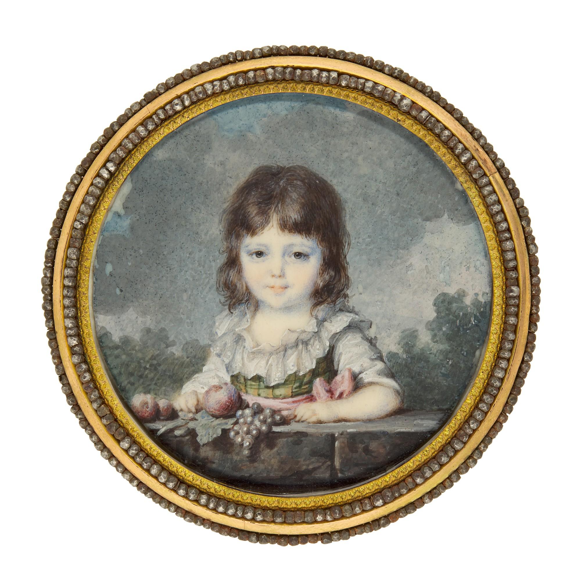 Jean-Baptiste-Josphe Le Tellier - Portrait Of A Young Boy, Circa 1795 