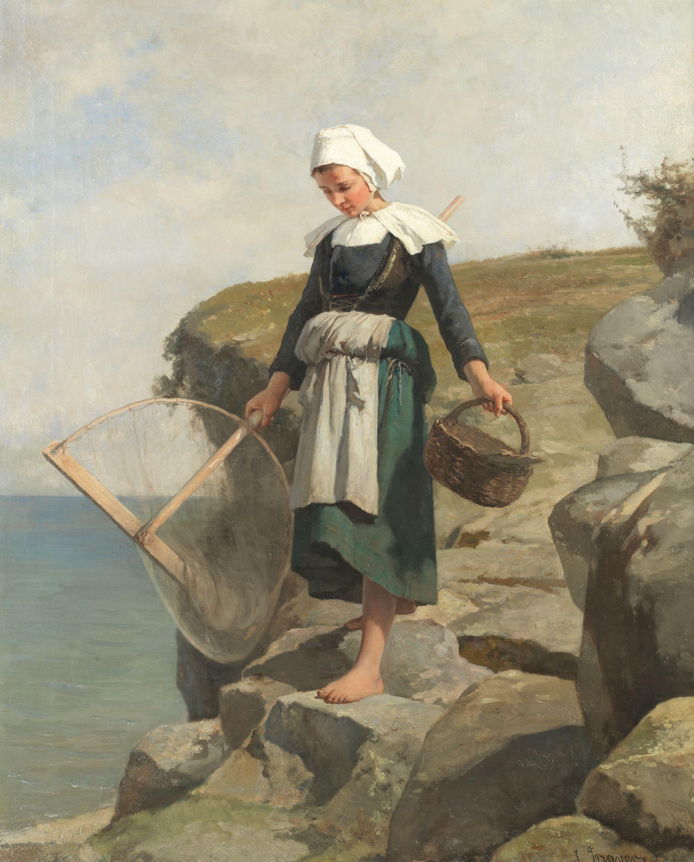 Jean-Baptiste Jules Trayer - The Shrimper