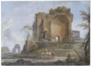 Jean-Baptiste Lallemand - The Baths of Caracalla