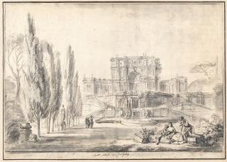 Jean Baptiste Lallemand - Villa Pigneto Sacchetti bei Rom