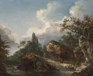 Jean-Baptiste Le Prince - Divers personnages au bord d\'une rivière