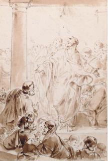 Jean-Baptiste Leprince - Christ in the Temple