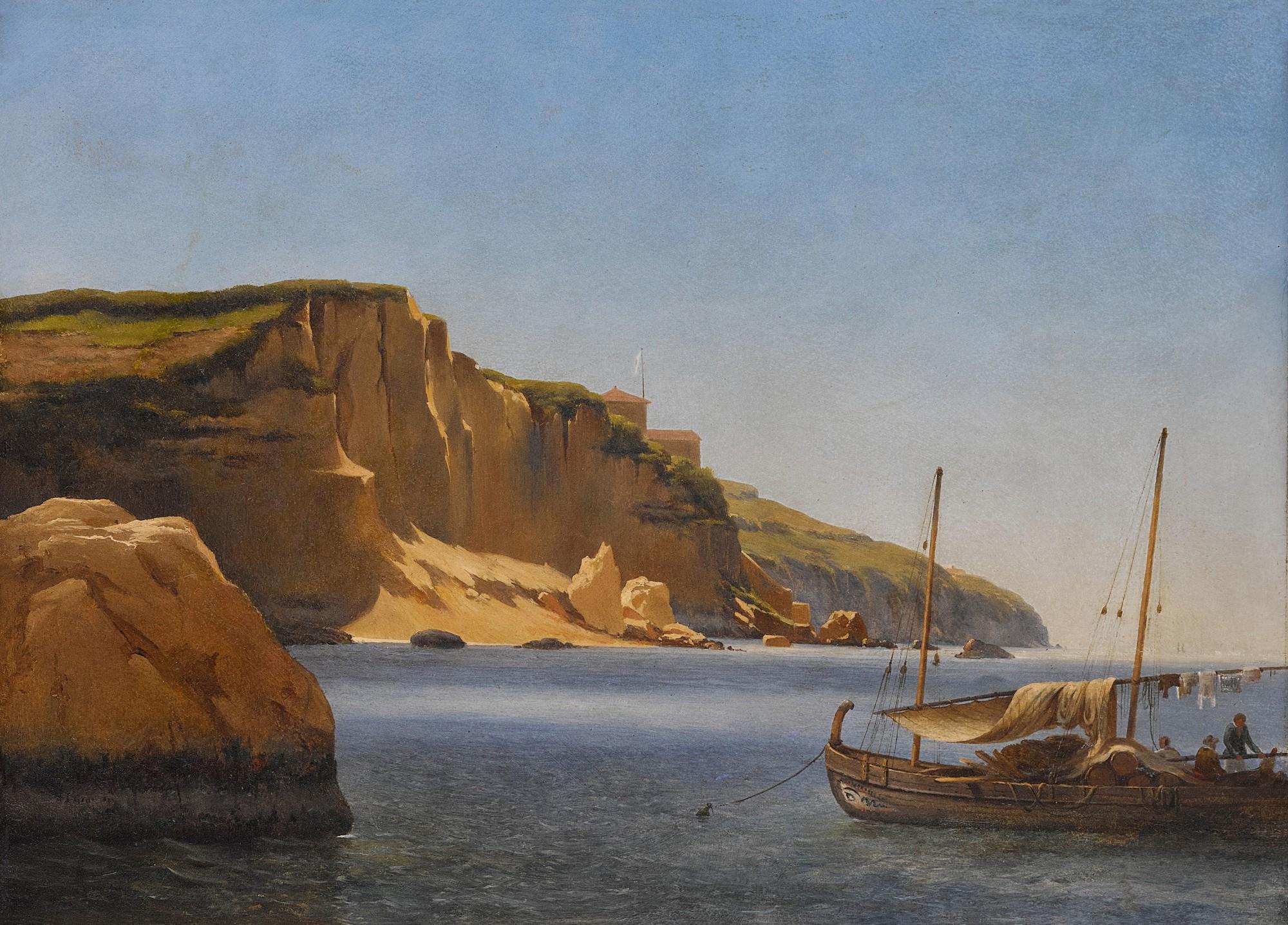 Jean Baptiste Louis Gros - Rive du Tage prise de son embouchure