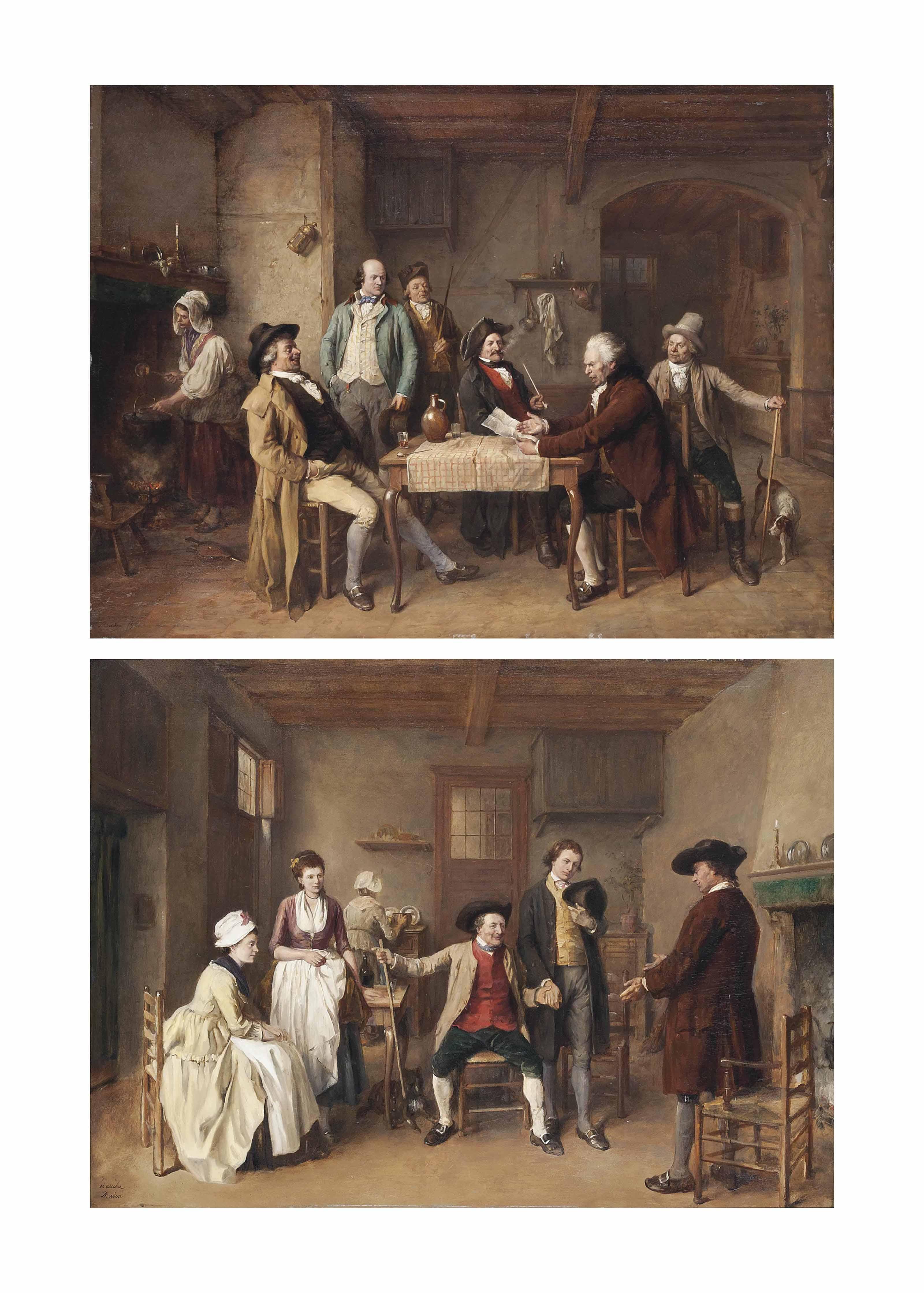 Jean-Baptiste Madou - The morning news; and A suitable proposal