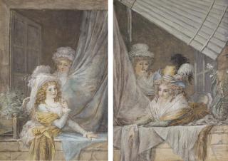 Jean-Baptiste Mallet - \'Par Ici!\'; and \'Chit, Chit!\'