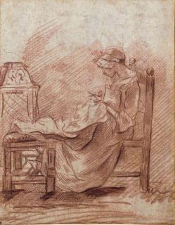 Jean-Baptiste-Marie Pierre - A young seamstress