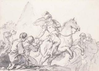 Jean-Baptiste-Marie Pierre - Erminia And The Shepherds