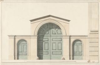 Jean-Baptiste Métivier - 6 Bll.: Deckenentwürfe und ein Aufriss für das Prinz-Carl-Palais in München