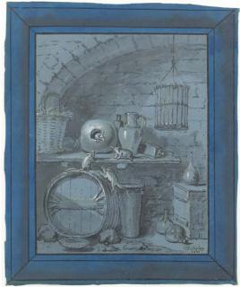 Jean-Baptiste Oudry - A la Fontaine Fable: Le Savetier Et Le Financier