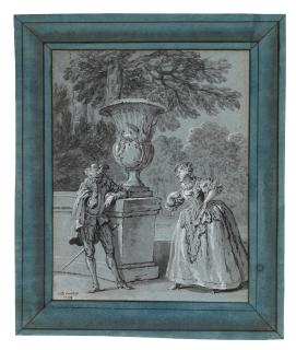 Jean-Baptiste Oudry - Belphégor in the guise of Roderic, and Honnesta