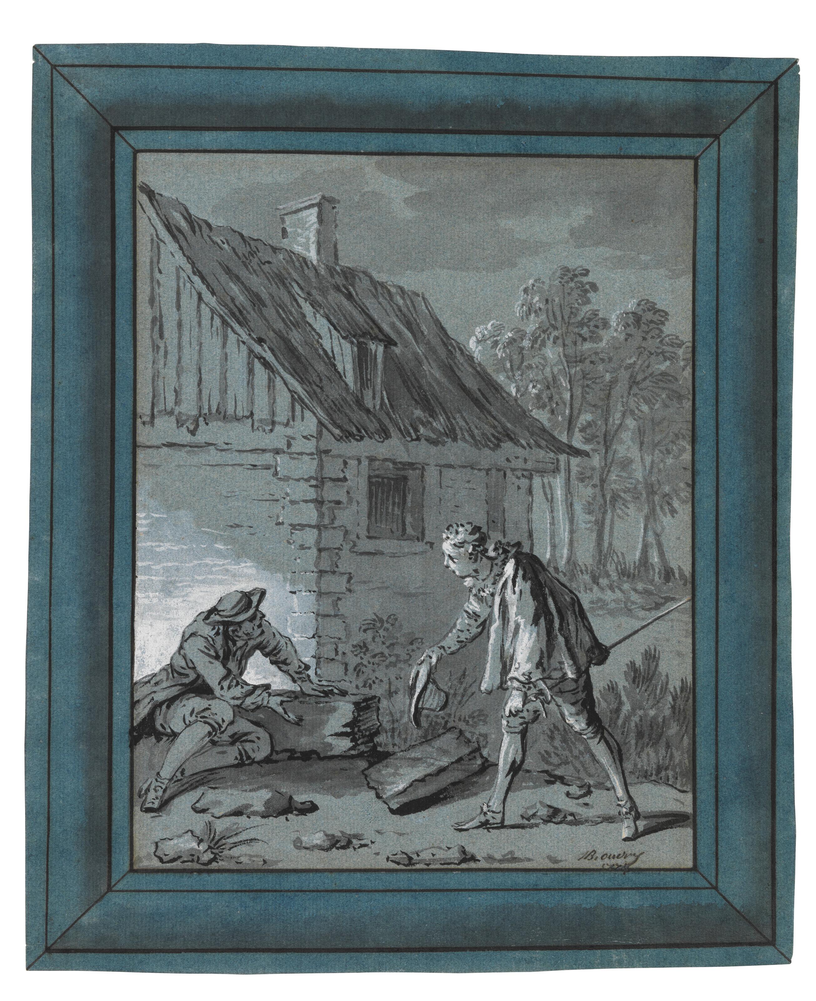 Jean-Baptiste Oudry - Belphégor in the guise of Roderic, and the farmer Matheo