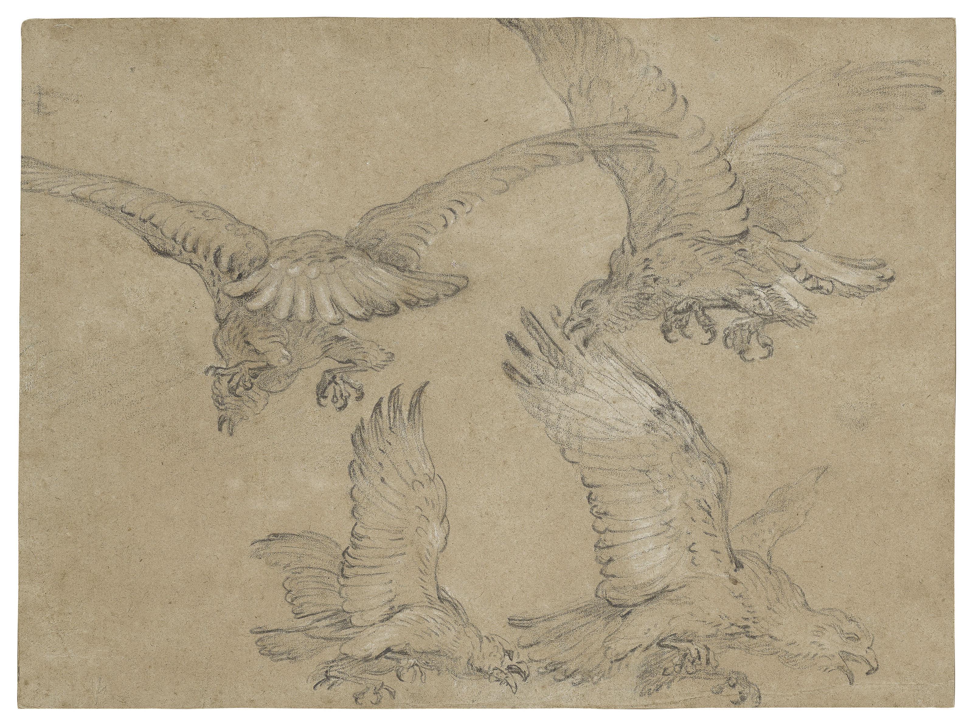 Jean-Baptiste Oudry - Four eagles