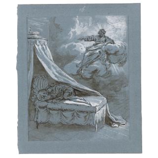Jean-Baptiste Oudry - God The Father Appearing To A Sleeping Figure