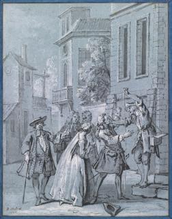 Jean-Baptiste Oudry - Les Fables De La Fonataine: Le Fou Qui Vend La Sagesse