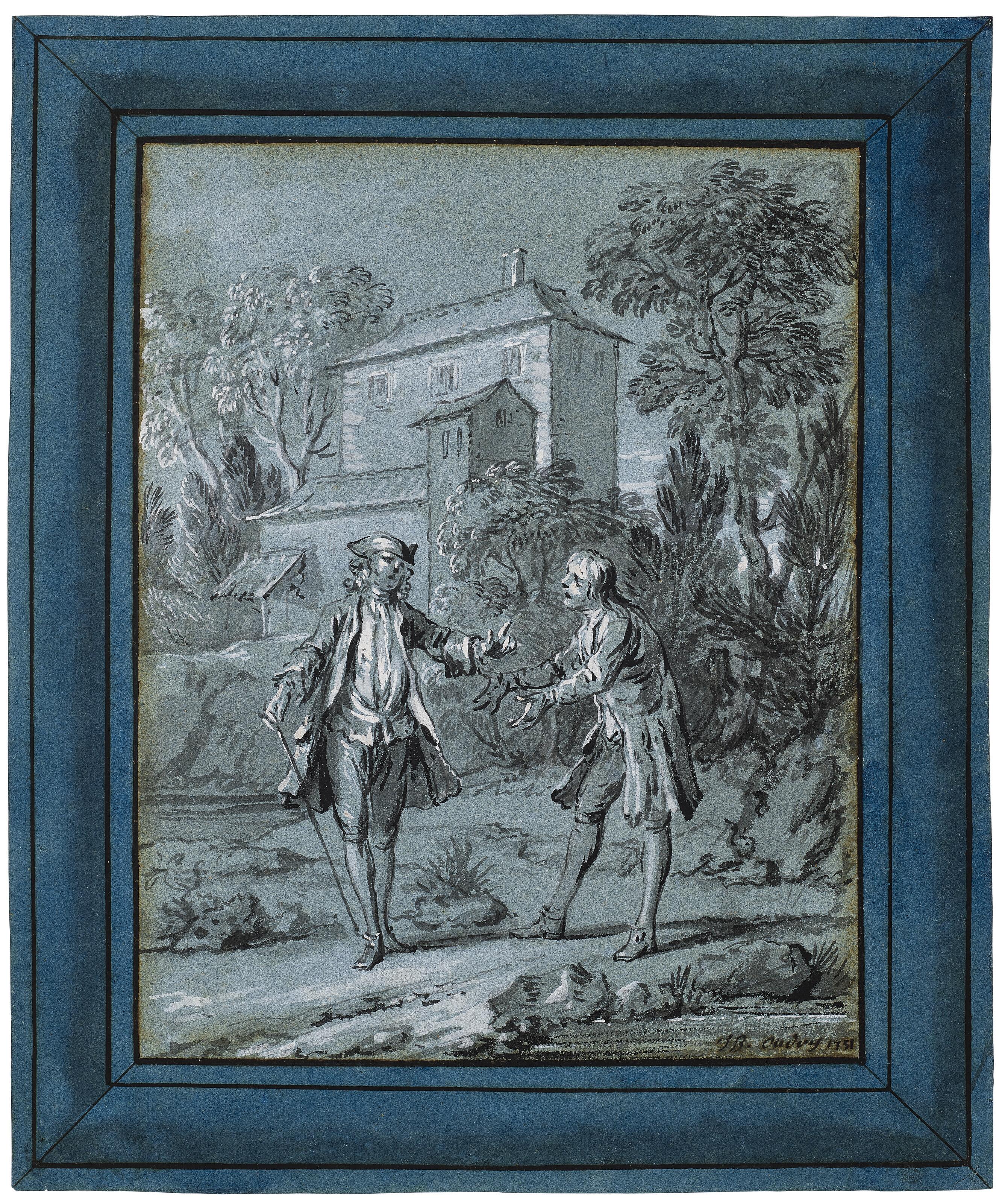 Jean-Baptiste Oudry - The ingratitude and injustice of men regarding Fortune (Jean de La Fontaine, Fables choisies, book VII, fable XIV)