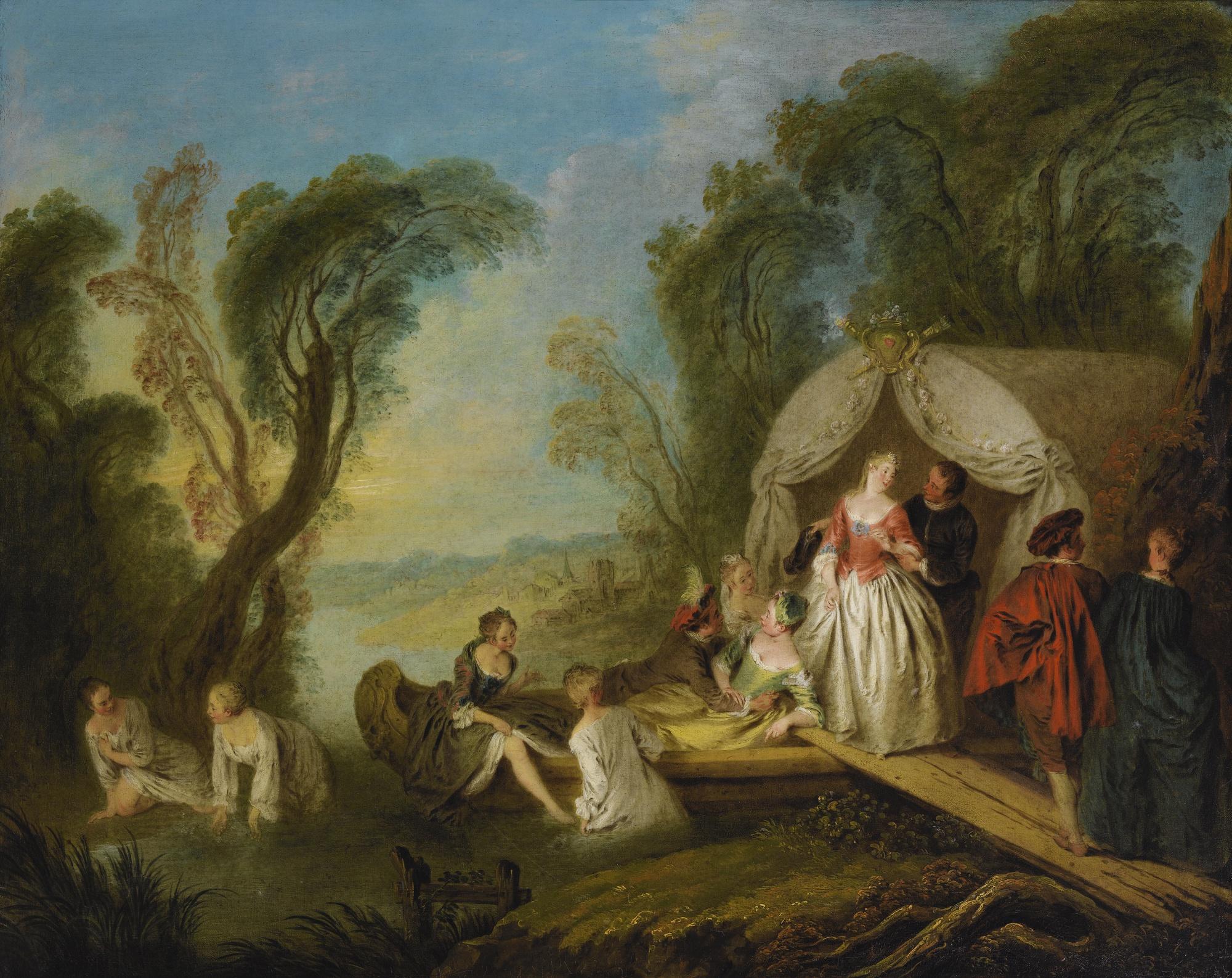 Jean-Baptiste Pater - Fête Galante: La Barque De Plaisir