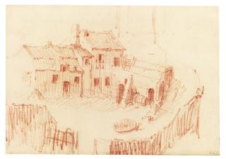 Jean-Baptiste Pater - Recto: Houses In A Courtyard; Verso: Two Sketches Of Women