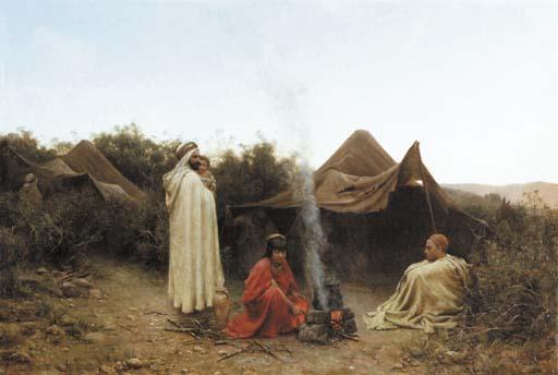 Jean-Baptiste-Paul Lazerges - A Rest at Twilight