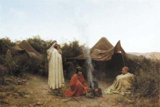 Jean-Baptiste-Paul Lazerges - A Rest at Twilight