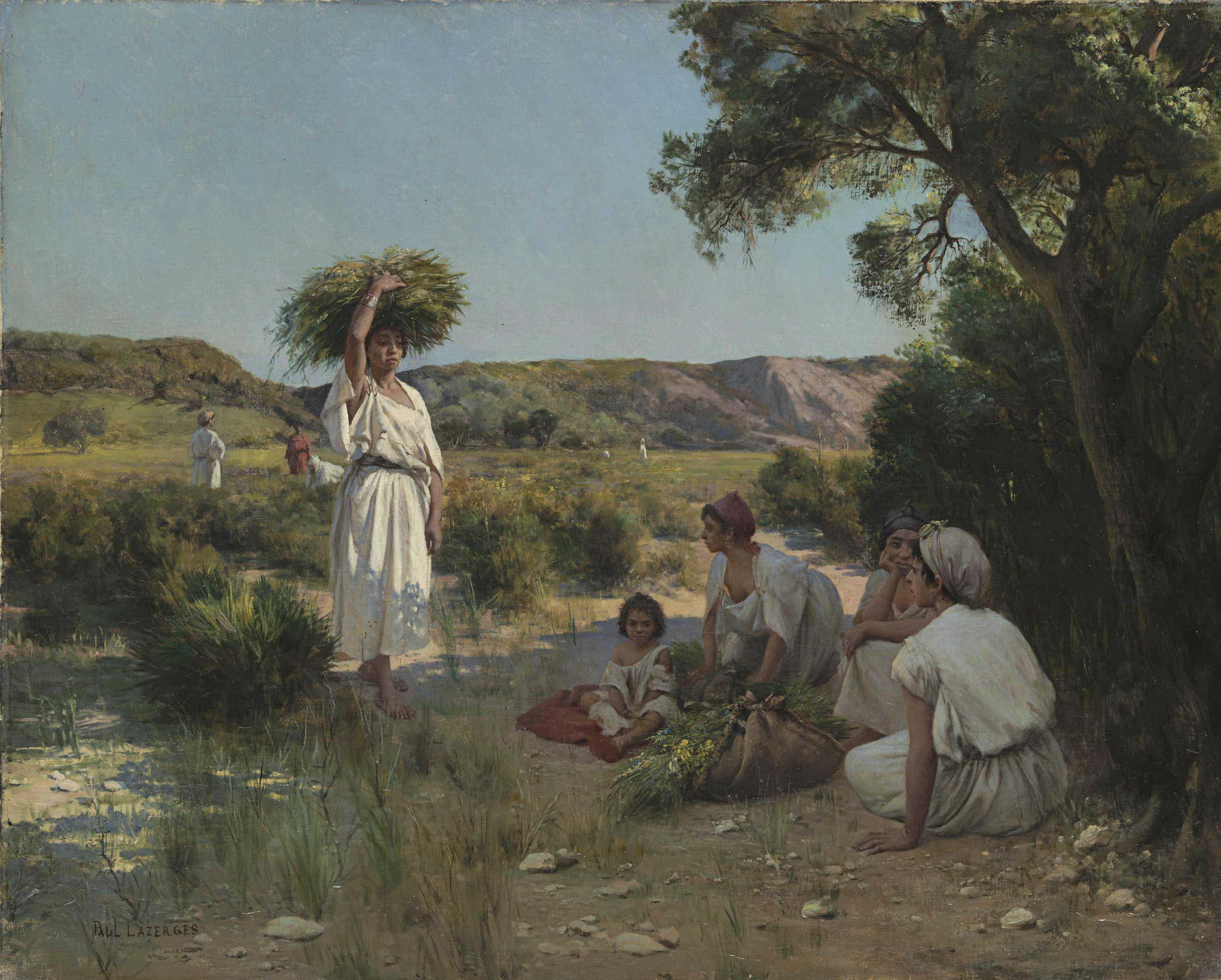 Jean Baptiste Paul Lazerges - Gleaners Resting In The Shade