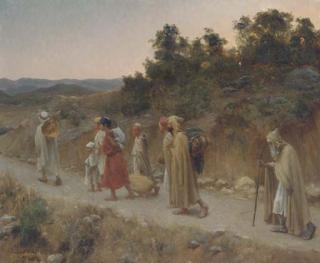 Jean-Baptiste-Paul Lazerges - Pilgrims at Dusk