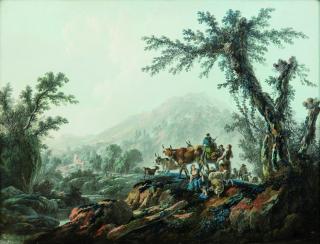Jean-Baptiste Pillement - Pastoral Landscape