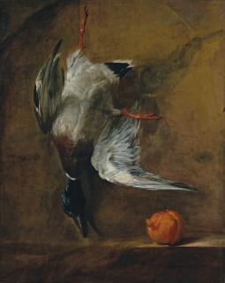 Jean-Baptiste Siméon Chardin - A Mallard And A Bitter Orange