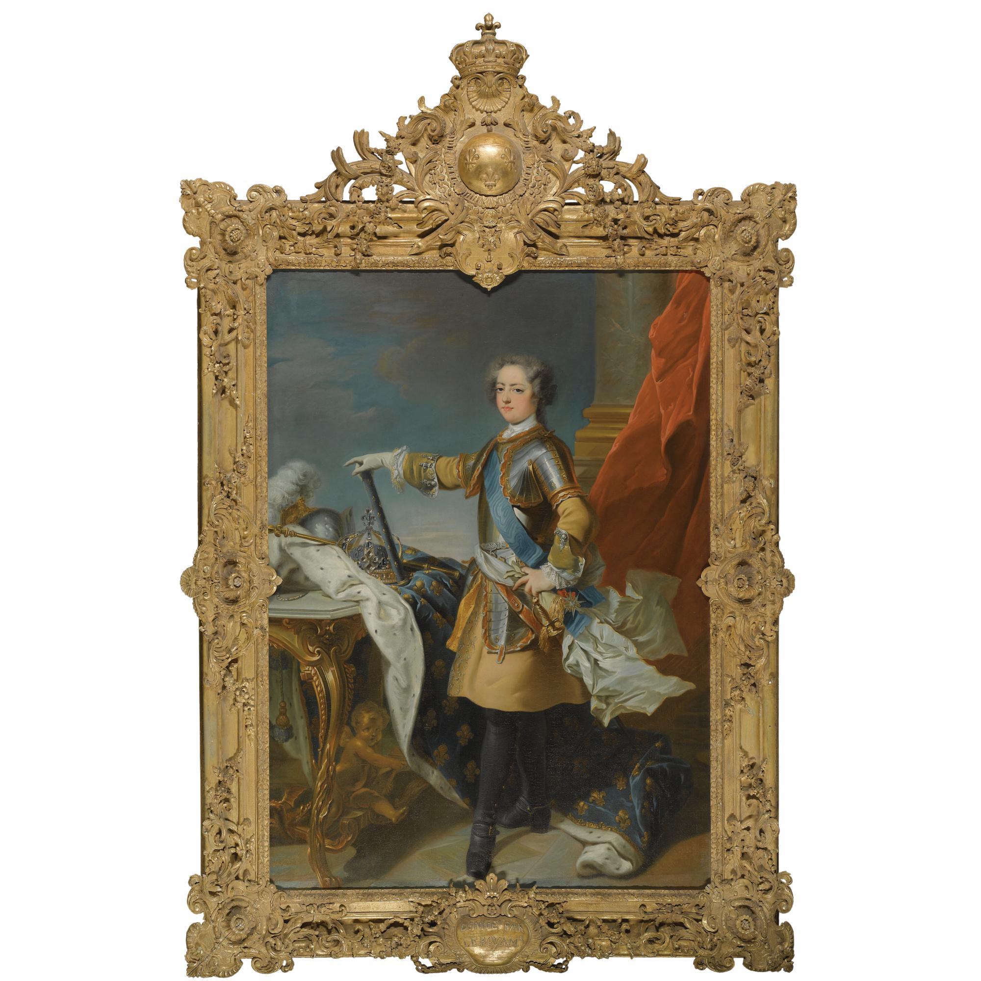 Jean-Baptiste van Loo - Portrait Of Louis Xv, King Of France (1710-1774), Full-Length