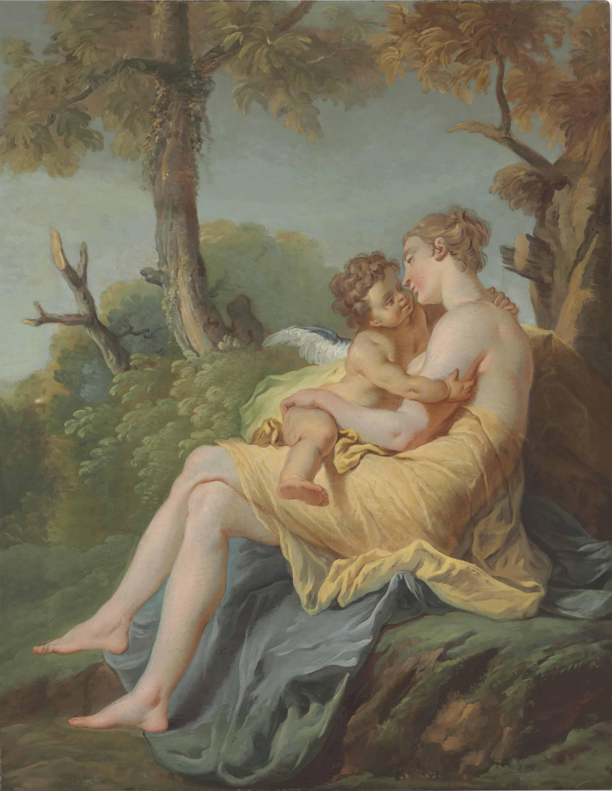 Jean-Baptiste Van Loo - Venus And Cupid