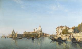 Jean-Baptiste Van Moer - Belgian the Punta Della Dogana And Grand Canal, Venice