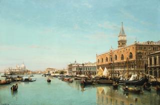 Jean-Baptiste van Moer - The Doge\'S Palace And The Piazza San Marco, Venice