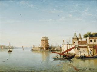 Jean-Baptiste van Moer - Vue De La Tour De Belem À Lisbonne