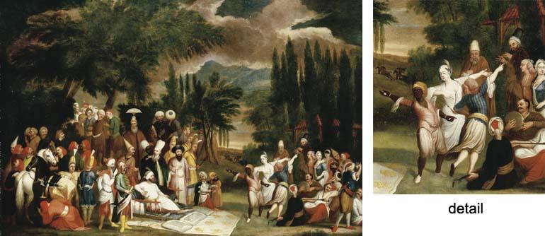 Jean-Baptiste Vanmour - The hunting party of Sultan Ahmed III