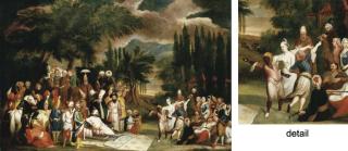 Jean-Baptiste Vanmour - The hunting party of Sultan Ahmed III