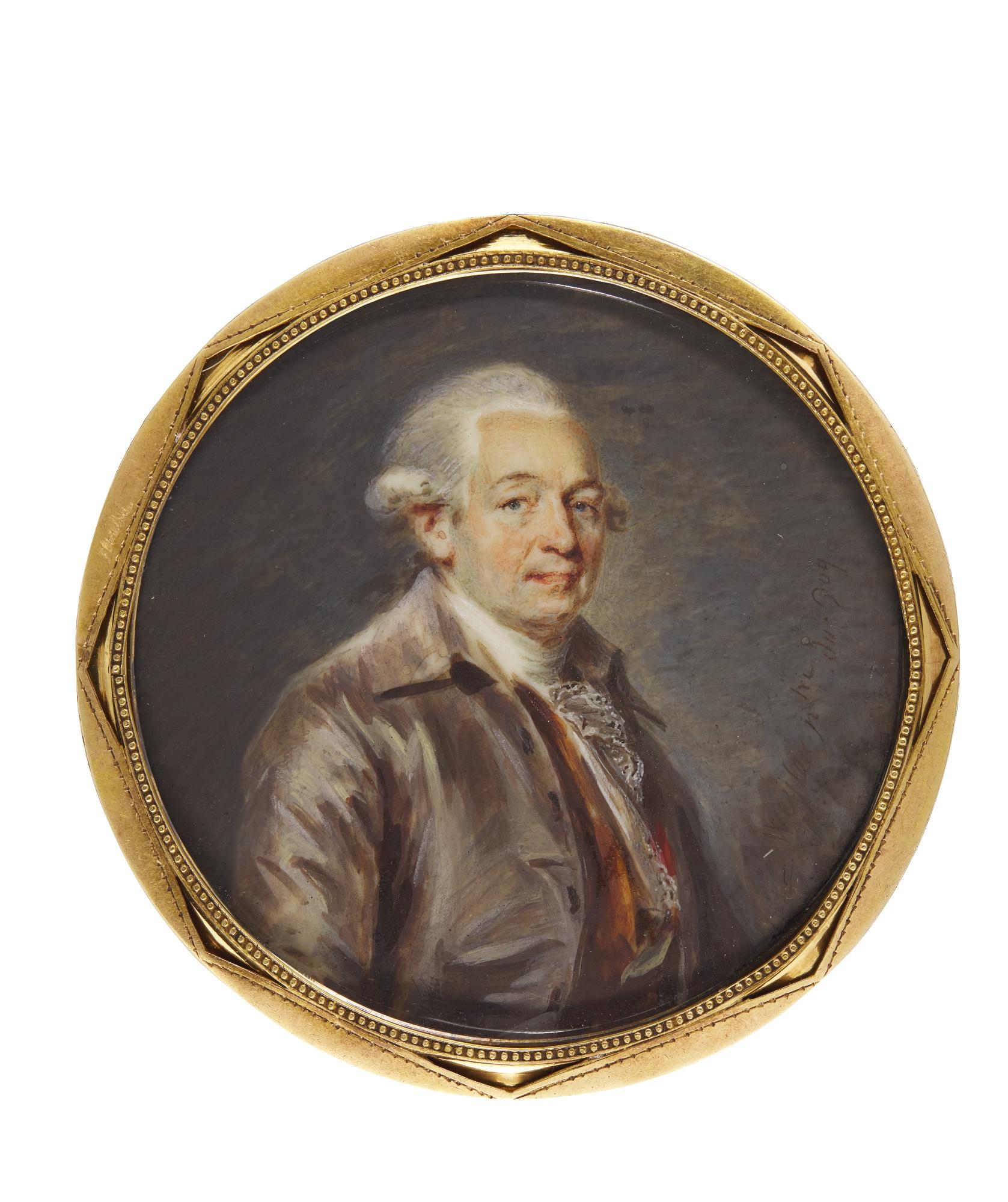 Jean Baptiste Weyler - Portrait Of An Old Gentleman, Traditionally Identified As The Comte D\'Angivillier, Circa 1785