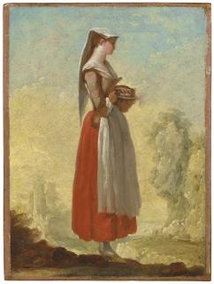 Jean Barbault - A girl from Frascati