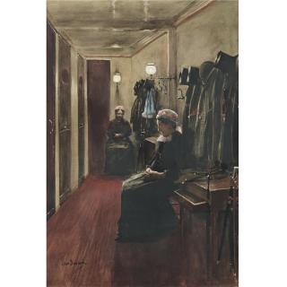 Jean Béraud - French A Busy Night At The Theater