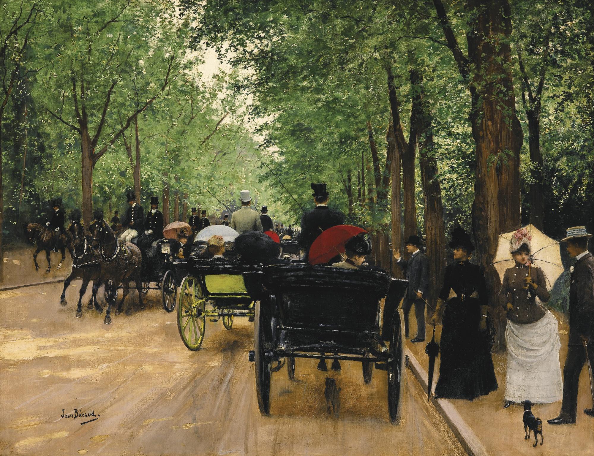 Jean Béraud - French bois De Boulogne 