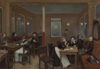 Jean Béraud - French brasserie D\'Étudiants (Student Brasserie)