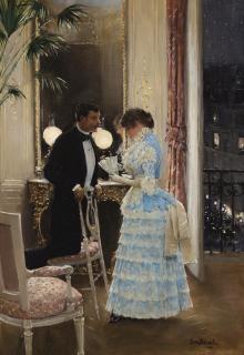 Jean Béraud - French la Conversation 