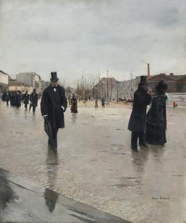 Jean Béraud - French leaving Montmartre Cemetery