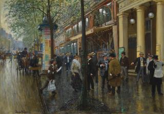 Jean Béraud - French les Grands Boulevards, Le Théâtre Des Variétés