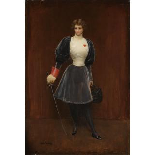 Jean Béraud - French L\'Escrimeuse