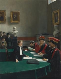 Jean Béraud - French salle D\'Examen De Doctorat (The Doctoral Jury)